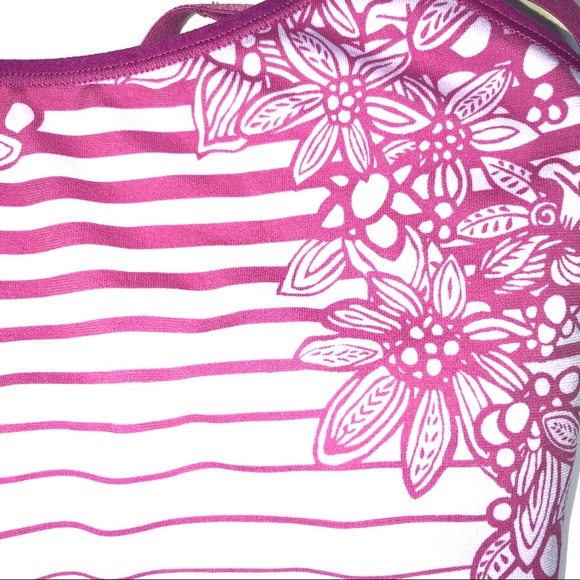 Patagonia Spaghetti Strap Purple Floral Tank Top - Picture 10 of 13